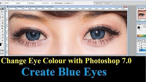 How to Create Blue Eyes in Photoshop 7.0 🔥🔥🔥