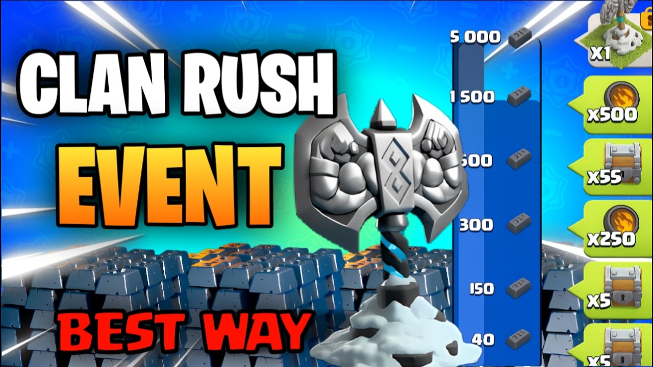 Fastest Way to Complete Clan Rush Event in Clash of Clans | Easy ...