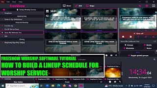 FreeShow Worship Software Tutorial (Tagalog) | How To Build A Lineup Schedule screenshot 2