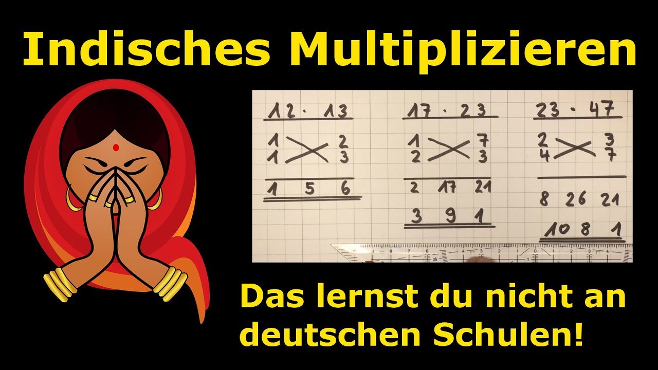 Indisches Multiplizieren Geheime Lehrermethoden Mathematik Lehrerschmidt Einfach Erklart Youtube