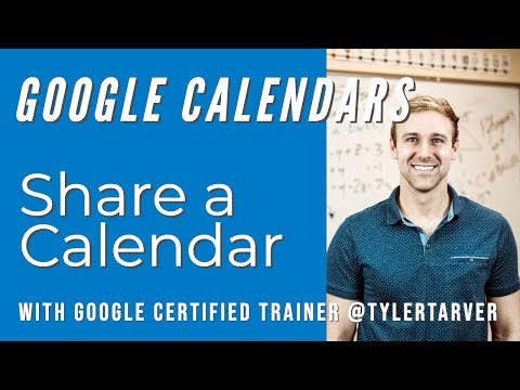 How to Share a Google Calendar
