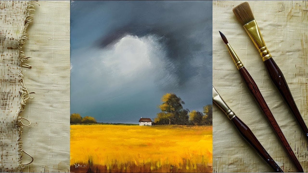 Manzara Akrilik Boya Landscape Painting