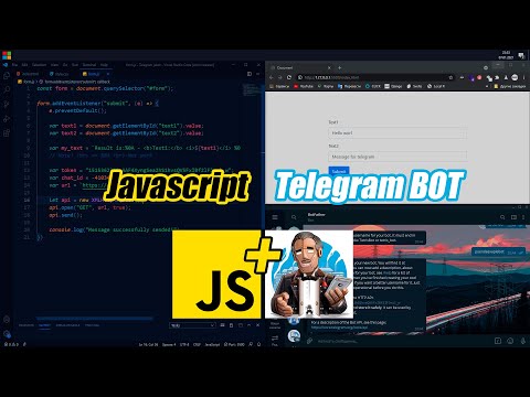 Javascript + Telegram BOT. Send message with Javascript and telegram BOT.