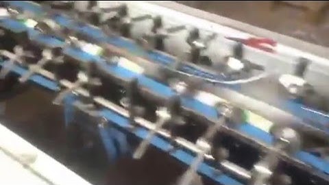 GK-650CA Crash Bottom lock gluing folding machine for French Fries boxes