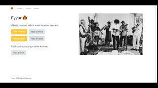 Setting up the fyyur project on your desktop