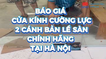 Báo Giá Cửa Kính Cường Lực 2 Cánh Bản Lề Sàn Tại Hà Nội