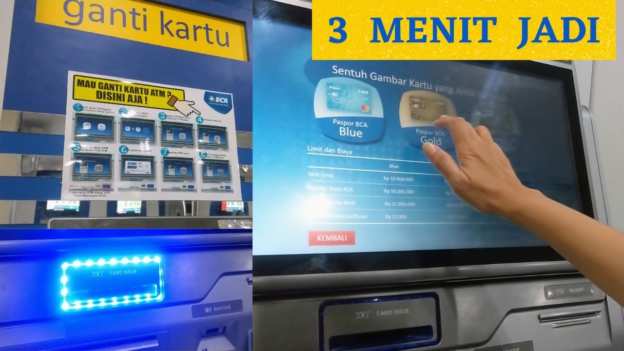 Cara Ganti Kartu ATM BCA di Mesin CS Digital   Keluar Sendiri kartunya