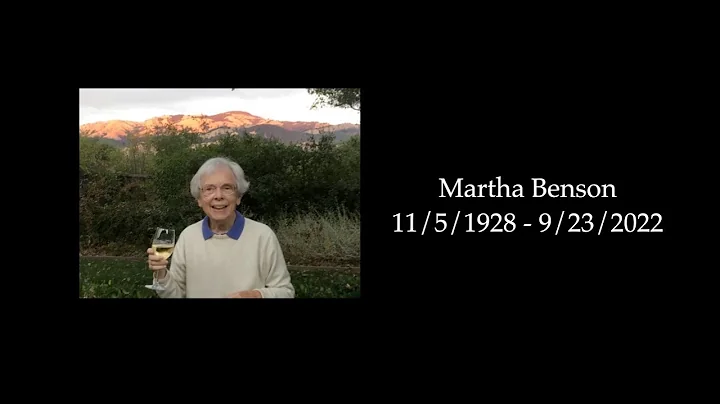 Memorial Service | Martha Benson