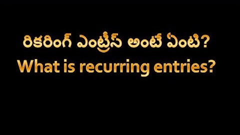 Recurring Entries #SAP FICO #SAP CO