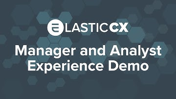 ElasticCX real-time dashboards & report builder demo