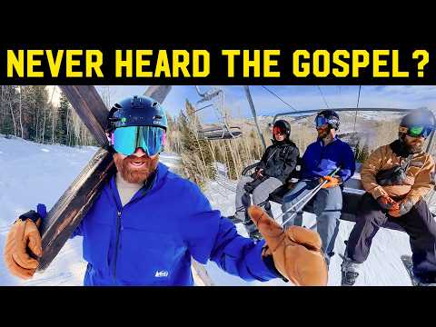 Skiers React to the Gospel Message -  Here's What Happened
