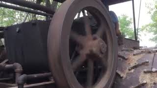 Rumely Oil Pull on sawmill at Fairview