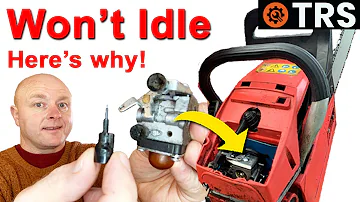 Chainsaw Wont Idle - This is why - Do this to Correct it!