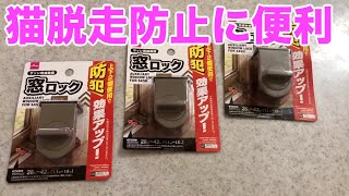 【DIY】100均の窓ロックにて猫の脱走防止 対策