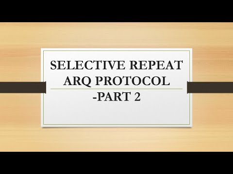 SELECTIVE REPEAT ARQ PROTOCOL -PART 2| Algorithm, Example - YouTube