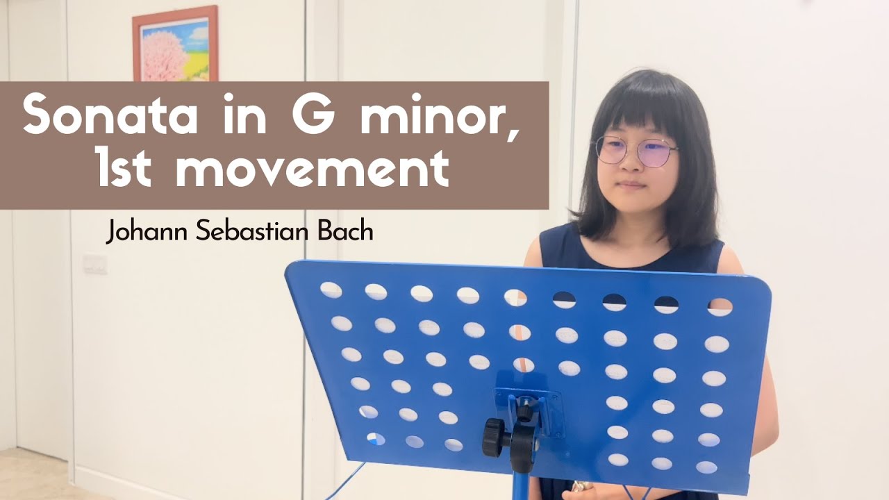 Bach Flute Sonata in G minor 1st movt by a