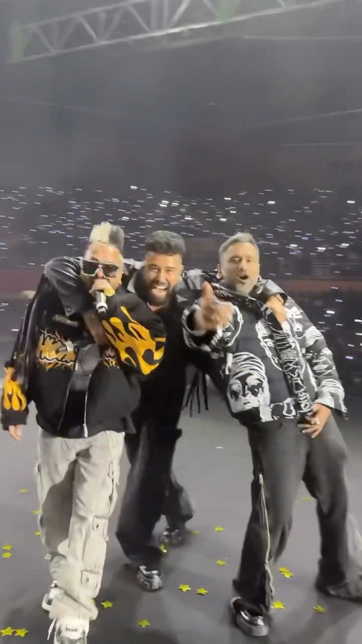 Yo Yo Honey Singh \u0026 Jazzy B’s SURPRISE performance with AP Dhillon at his concert? #shorts #jazzyb