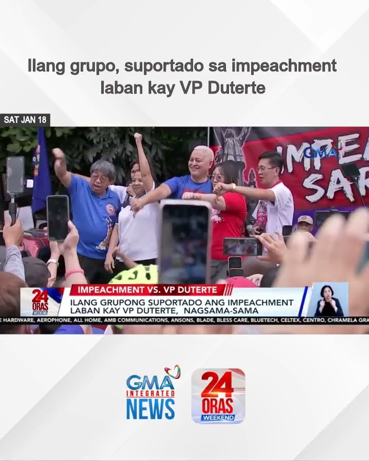 Ilang grupo, suportado sa impeachment laban kay VP Duterte | 24 Oras Weekend