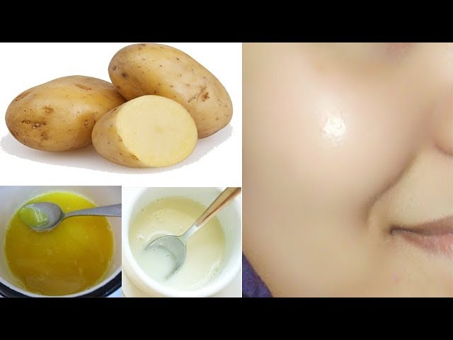 Skin Whitening with Potato Facial Bleach | Get Fair, Spotless, Glowing Skin  | Beauty Secrets Hindi - YouTube