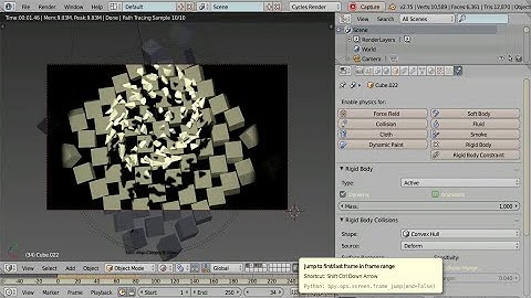 Blender 2.75  quickTip - animating/simulating multiple objects w. Python
