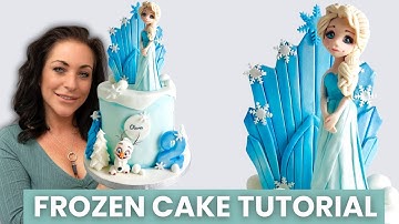 Disney Elsa Frozen Cake Tutorial  Step by Step