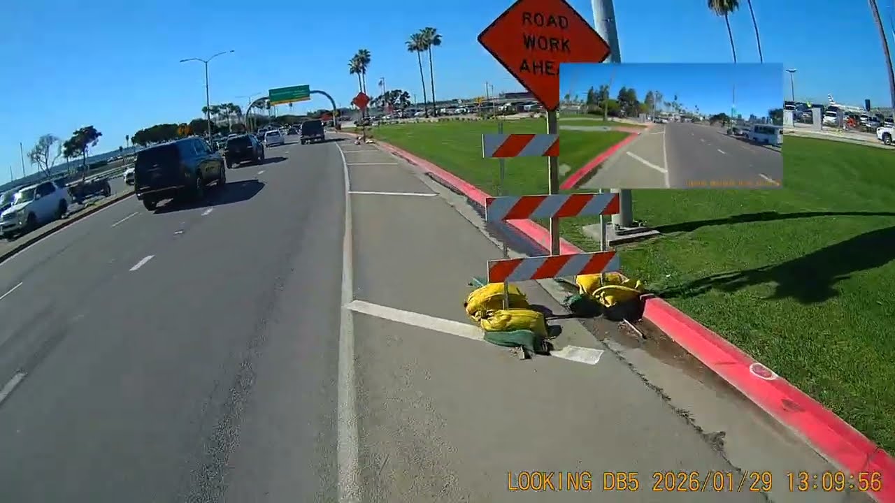 Trying to Stay on Harbor Dr with the New Airport Terminal Rd