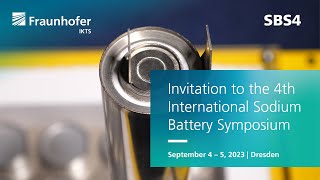 Invitation to the 4th International Sodium Battery Symposium – September 2023