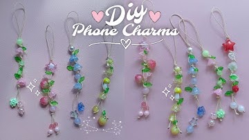 DIY Cute Phone Charms: Forest Inspired🌿| Phone Charms Ideas for beginners ✨Easy steps