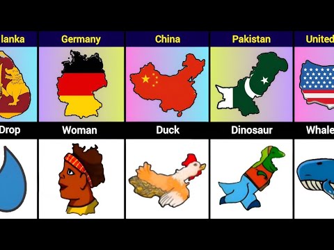 خرائط الدول التي تبدو وكأنها صورة
