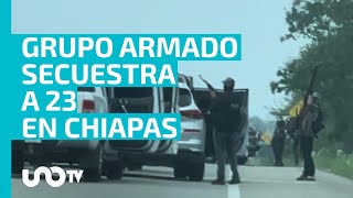 Comando secuestra a 23 trabajadores de la SSPC de Ocozocoautla, Chiapas