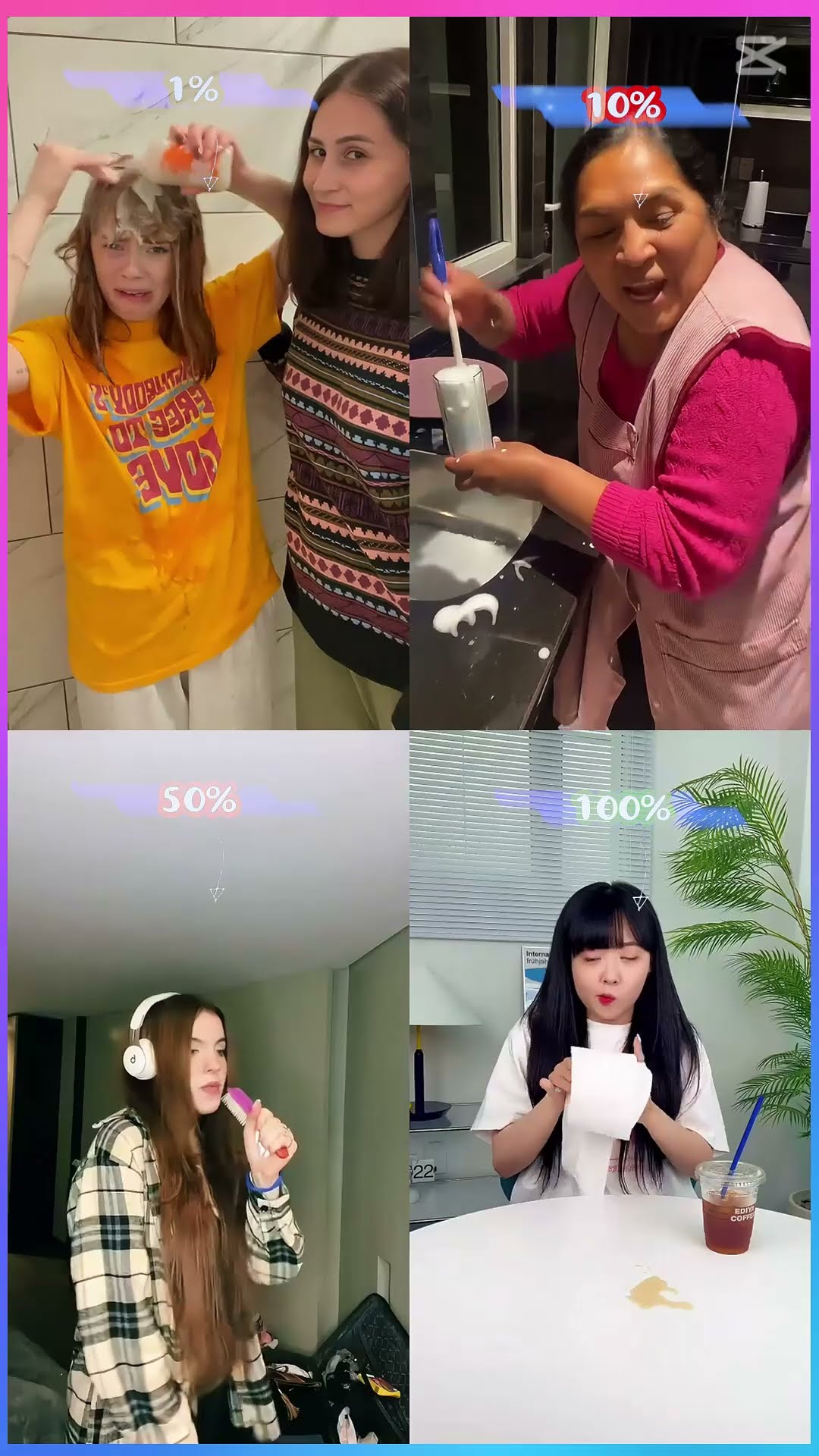 (WANT EASY GO) 1, 10, 50 or 100 #shorts #tiktok #viral #dance #cute #funny #trend