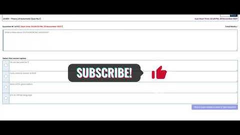 CS402 Quiz 1 Solution || CS402 - Theory of Automata || Fall 2023