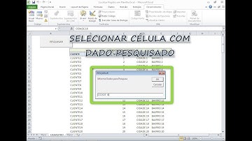 Como Pesquisar Localizar Registro com VBA em Planilha Excel