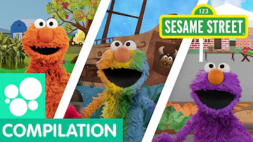 Sesame Street: Find Colors with Elmo And Abby | I Spy Compilation