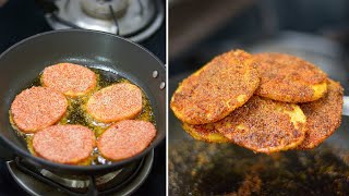 फक्त ५ मिनीटांत ह्या पद्धतीने बटाट्याचे क्रिस्पी काप बनवा | Masaledar Crispy Batatyache Kaap