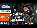 Top 5 WRC Rally Lucky Escapes and Close Calls from WRC Vodafone Rally de Portugal 2022