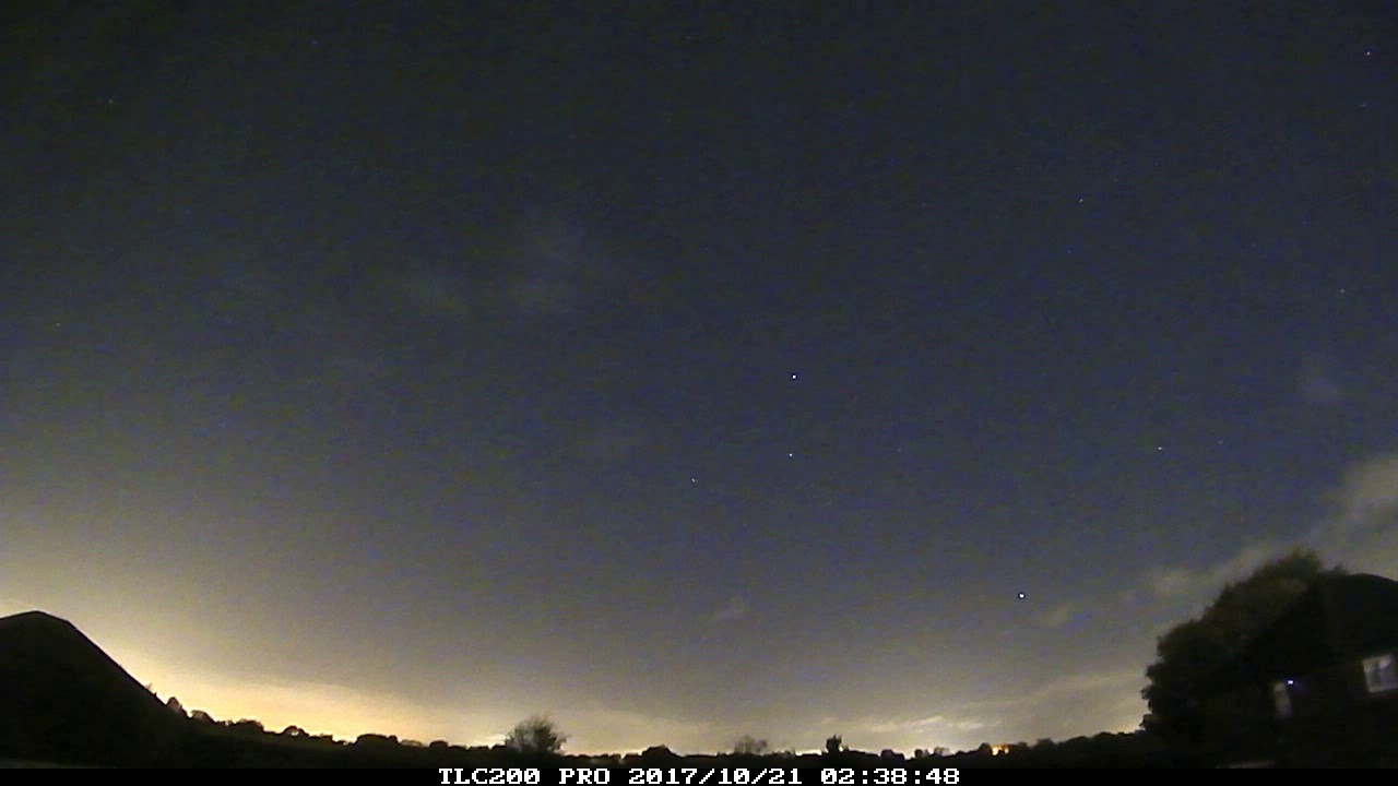 Night timelapse of 20th/21st October 2017: Storm Brian approach