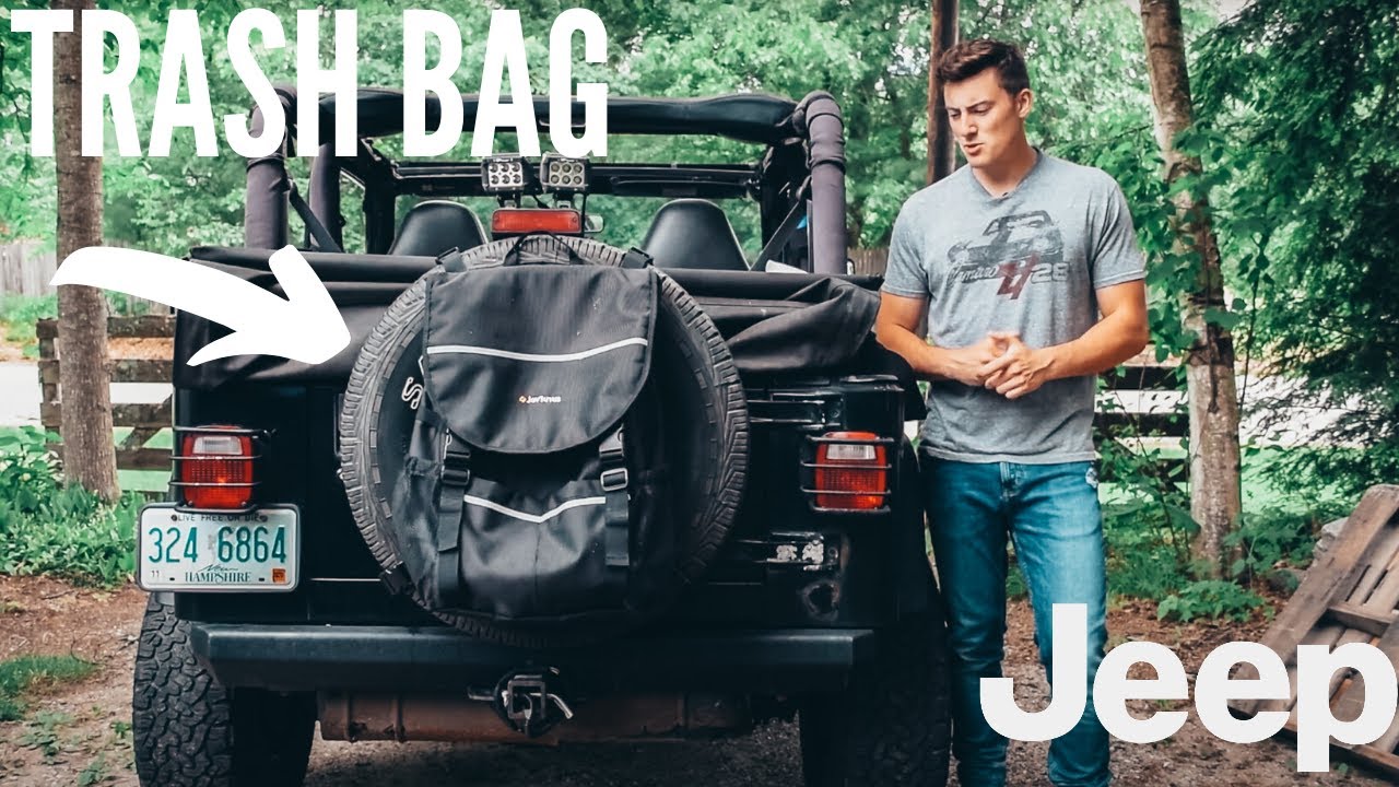 Adding A TRASH BAG to the Jeep Wrangler | DriveHub - YouTube