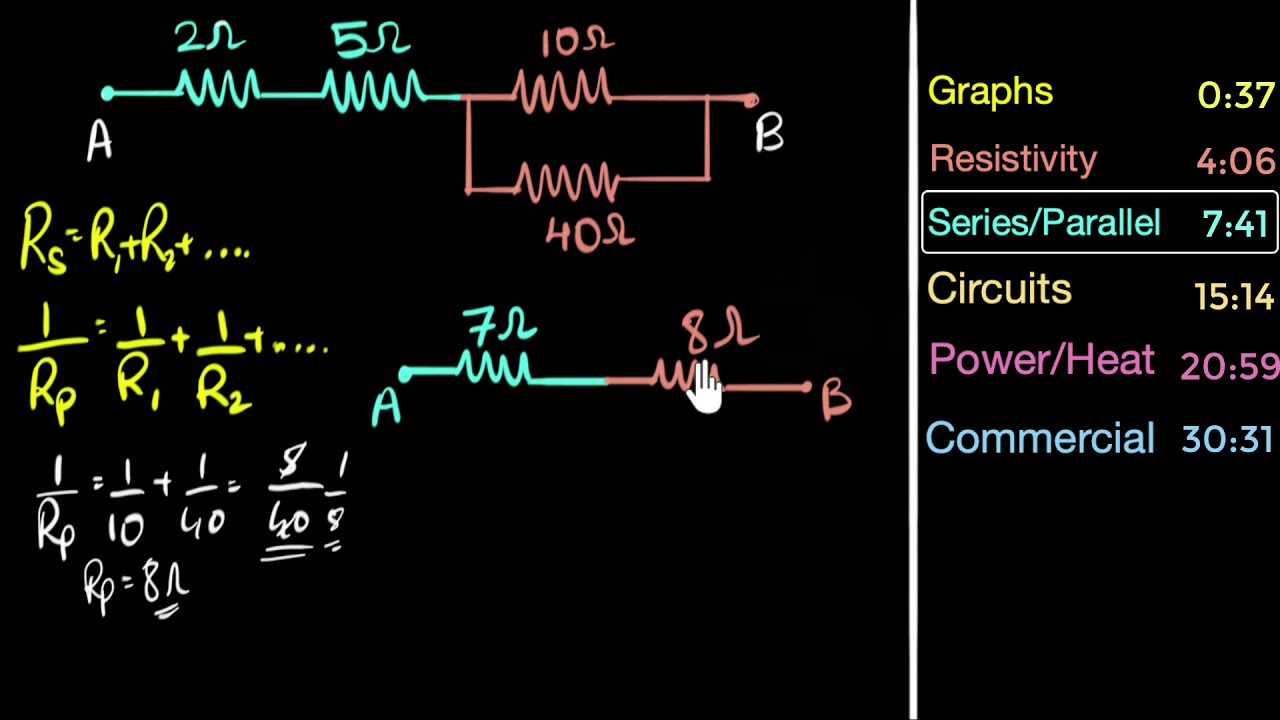 CBSE board practice: Electricity numerical | Physics | Khan Academy