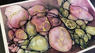 Abstract Rocks in WATERCOLOR & Neurographic Inspired Ink Lines - 365
Spontaneous & intuitive painting with neurographic ink lines to create a fun rocky abstract. I mixed quinacridone red, phthalo blue & quinacridone magenta to create a red-violet mix...and azo green & ultramarine to create a leafy green color.
colors: (M Graham) quinacridone red, phthalo blue, ultramarine, azo green, (Winsor Newton) quinacridone magenta
(share a pic of your art or any questions, click on visit community on my youtube channel page...I love seeing your inspired work!)
my channel https://www.youtube.com/@KristaRobertsonArt
Anyone that wants to support my videos can help me buy more watercolor paper to continue creating more art! Each video uses paper thats about $0.50 to $3.00 so any little bit helps!
https://buymeacoffee.com/kristarobertsonart
(free products sent to me to try out - with a small commission if you use my discount code)
🖤//Meeden Links//🖤
MEEDEN Large H-Frame Adjustable Tabletop Easel
https://go.meedenart.com/3VXfuHz
MEEDEN Professional Watercolor Brushes (singles or sets, sizes 1-9)
https://go.meedenart.com/4lpzywx (love these new brushes!)
*** 12% discount code for Meeden art supplies: KRISTAROBERTSON
https://meedenart.com/KRISTAROBERTSON ***
🖤//Amazon Links//🖤
(items I have purchased from Amazon Canada, and have added links for USA & UK for similar items...These Amazon affiliate links will provide a small commission to this channel at no extra cost to you!)
Thanks so much!
pen&ink supplies:
Lamy pen (I use the fine tip size)
CAD https://amzn.to/3JYCakJ
USA https://amzn.to/44LdzJO
UK https://amzn.to/3yBMNHG
refillable converter for Lamy pen
CAD https://amzn.to/4dyAbRw
USA https://amzn.to/3UGA4uL
UK https://amzn.to/4dVUVmq
Noodlers Ink black, waterproof (this ink doesnt flow as well as other Noodlers inks)
CAD https://amzn.to/47ik0oW
USA https://amzn.to/4deRx4R
COORIART 3PK Permanent Mirror Chrome Metallic Gold Markers - love these!
CAD https://amzn.to/3IxsQXN
USA https://amzn.to/4mwYSkJ
UK https://amzn.to/46ehCAB (similar)
watercolor paint:
M Graham is my favorite (made with honey and re-wets in a dry palette nicely!)
CAD https://amzn.to/3JWGmkO
USA https://amzn.to/4bBJ0c0
UK https://amzn.to/3R0UihI
Daniel Smith watercolors another favorite!
CAD https://amzn.to/4kPzUNN
USA https://amzn.to/4bRSG2R
UK https://amzn.to/3HoUOEF
supplies:
beige masking tape
CAD https://amzn.to/4eaUjtS
USA https://amzn.to/4n55GYt
color wheel
CAD https://amzn.to/4bFuwYI
USA https://amzn.to/3yPyAqy
UK https://amzn.to/4e0rtff
Background Music: youtube studio audio library
*** Abstract Rocks in WATERCOLOR & Neurographic Inspired Ink Lines - 365