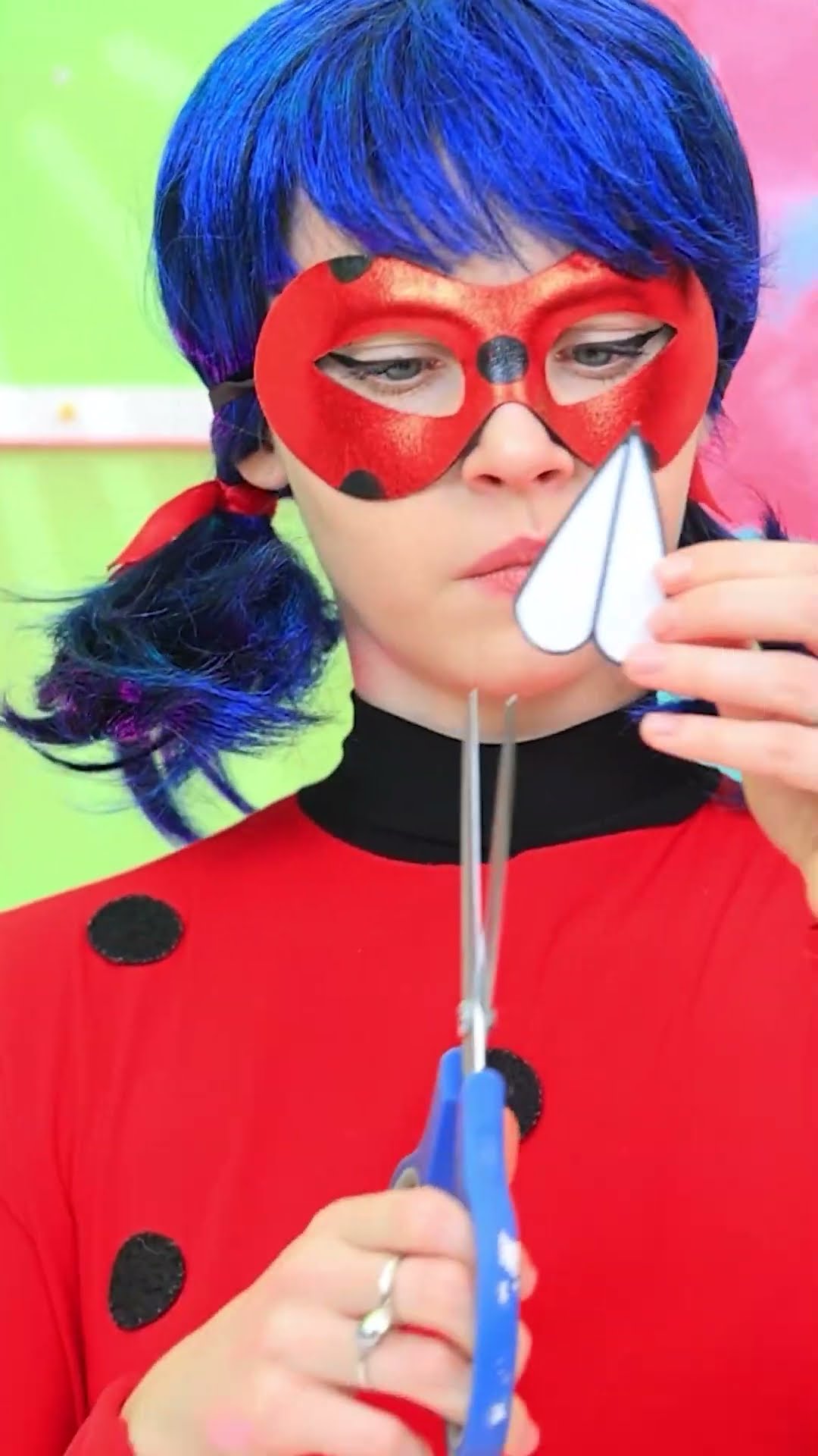 Vampire pranks Ladybug??Art Challenge! #shorts #challenge