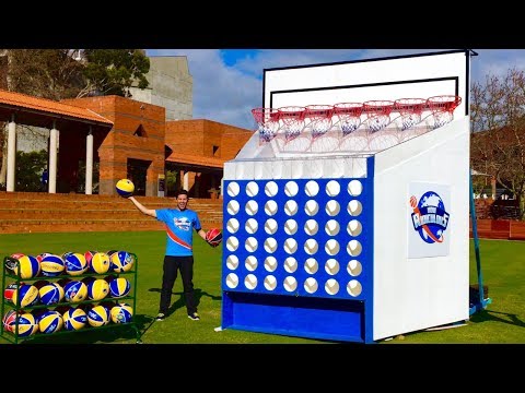 EPIC GIANT BASKETBALL CONNECT 4 GAME!