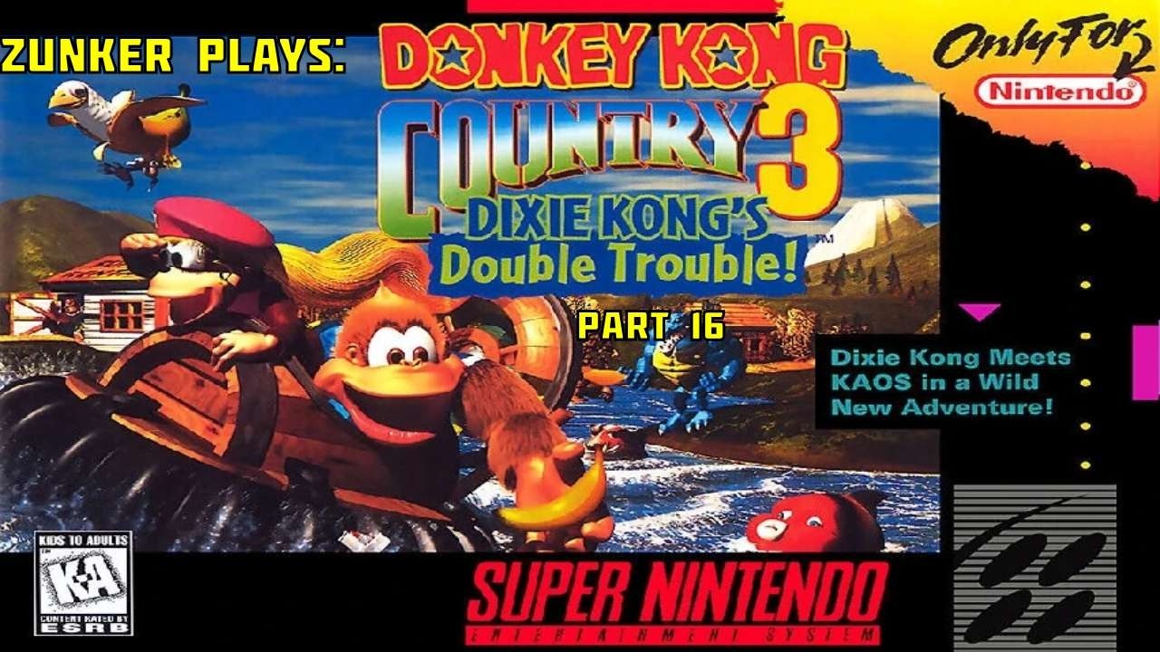 Zunker Plays: Donkey Kong Country 3! Part 16: Using Trash Can Lids as Shields!