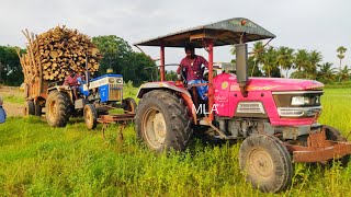 Swaraj 744 FE tractor stuck in mud Mahindra 555 Arjun tractor pulling the swaraj Tractor | CFV |
