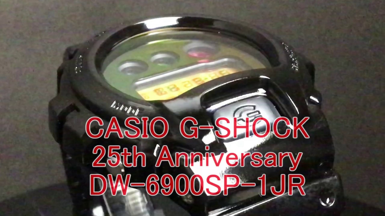 Casio G Shock Dw 6900sp 1jr 25th Anniversary Models Youtube