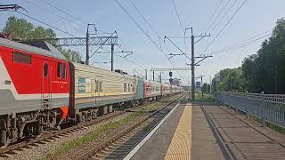 Электровоз ЭП2К-460 с поездом №79/80 Калининград-Санкт-Петербуг!