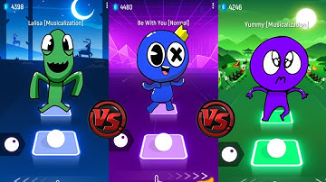 Chicken Song VS Crazy Frog VS Pikachu VS Alien Dance | Tiles Hop 