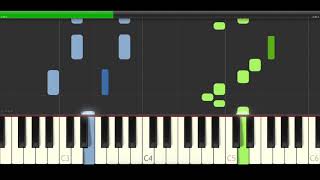 Video thumbnail of "Giulia Be menina solta Piano Cover Midi tutorial Sheet app  Karaoke"