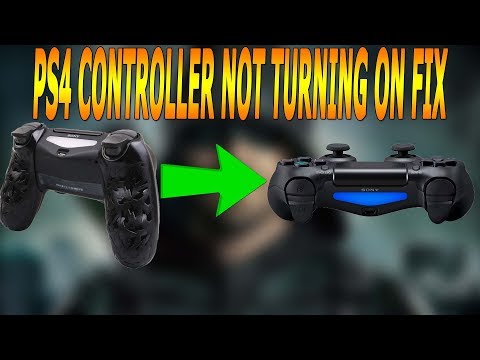 PS4 CONTROLLER NOT TURNING ON FIX