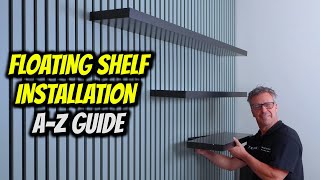 how to install floating shelves to an acoustic panel wall | full a-z guide